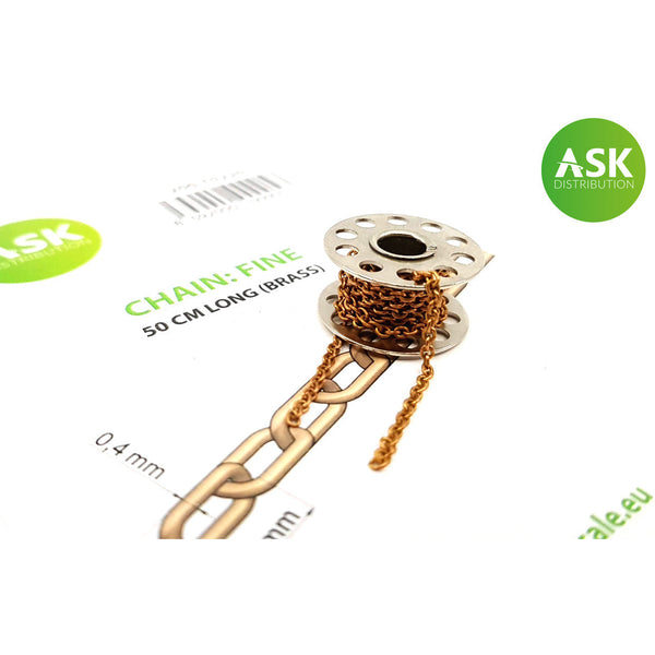 ASK Chain: Fine - 50 cm Long (Brass)