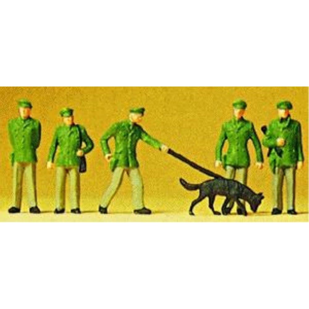 PREISER HO Police and Tracker Dog