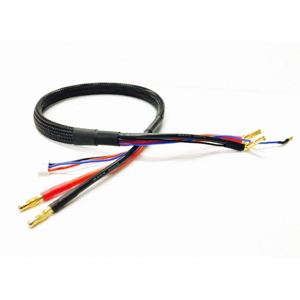 JPRC 600mm 2 Cell LiPo Charge Lead - 4mm/5mm Black