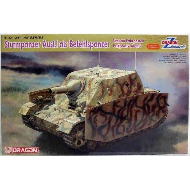 DRAGON 1/35 Sturmpanzer Ausf.1 asl  Befehlspanzer Umbau Fah