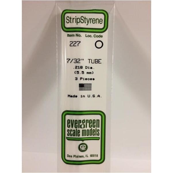 EVERGREEN 227 35cm White Plastic Tube .219 (3)