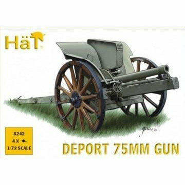 HAT 1/72 WWI Italian 75mm Deport Gun