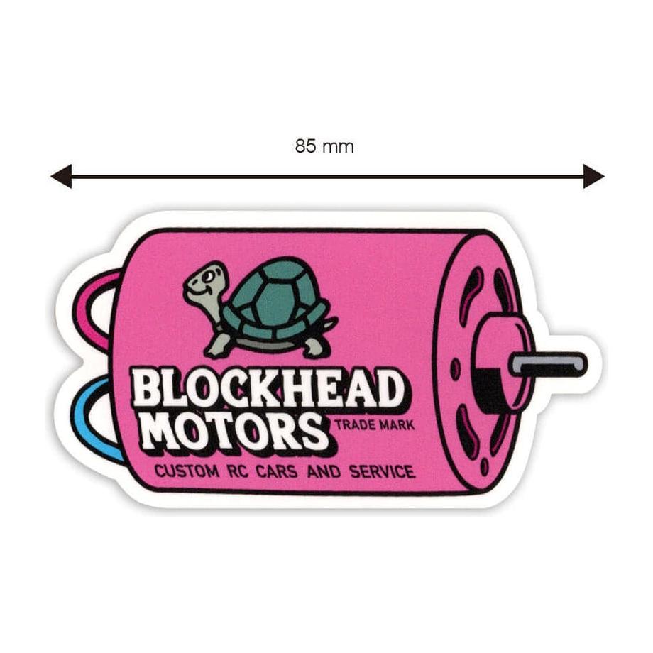 BLOCKHEAD MOTORS Motor Sticker (Pink)