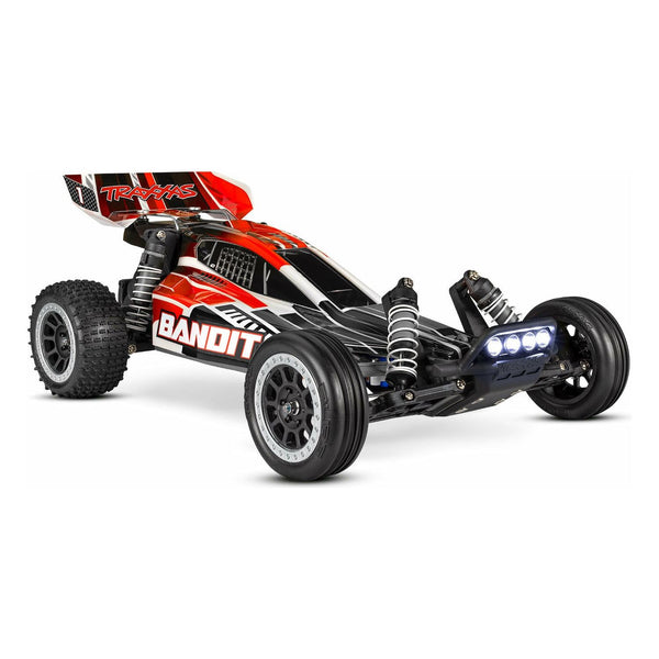 TRAXXAS 1/10 2WD Bandit XL-5 RC Buggy RTR with LED Lights - Red/Black
