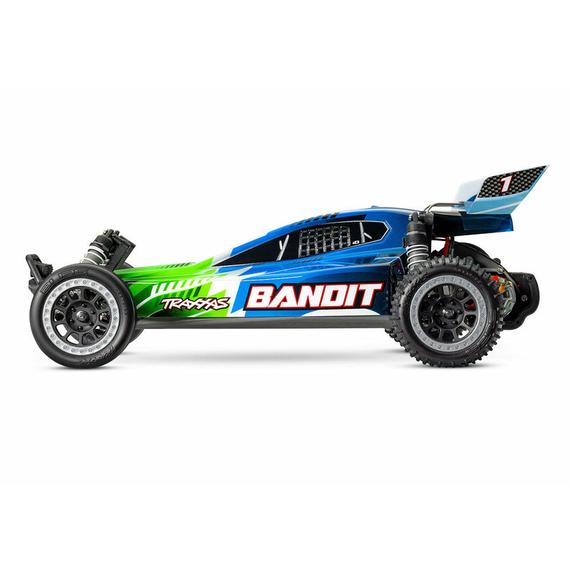 TRAXXAS 1/10 2WD Bandit XL-5 RC Buggy RTR with LED Lights - Green