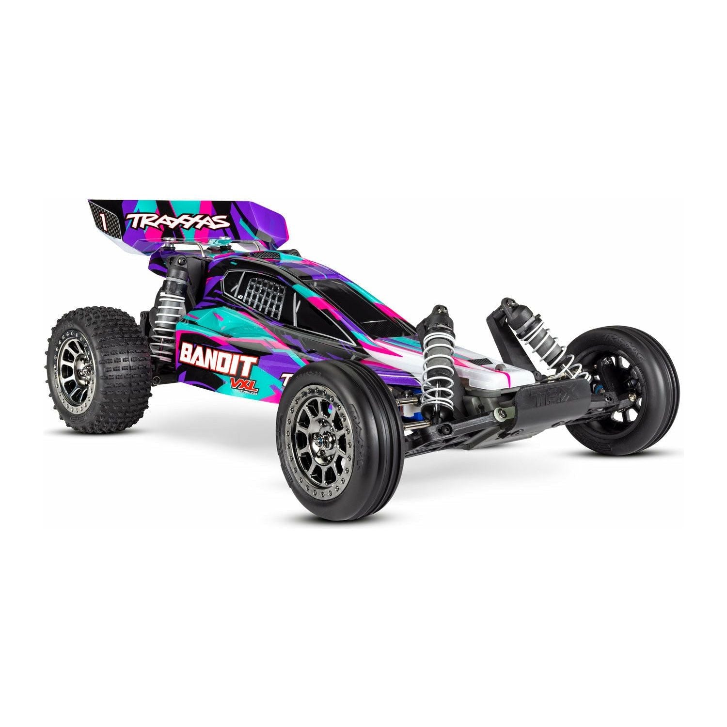 TRAXXAS 1/10 Bandit VXL Brushless RC Buggy RTR Magnum Gearbox Purple