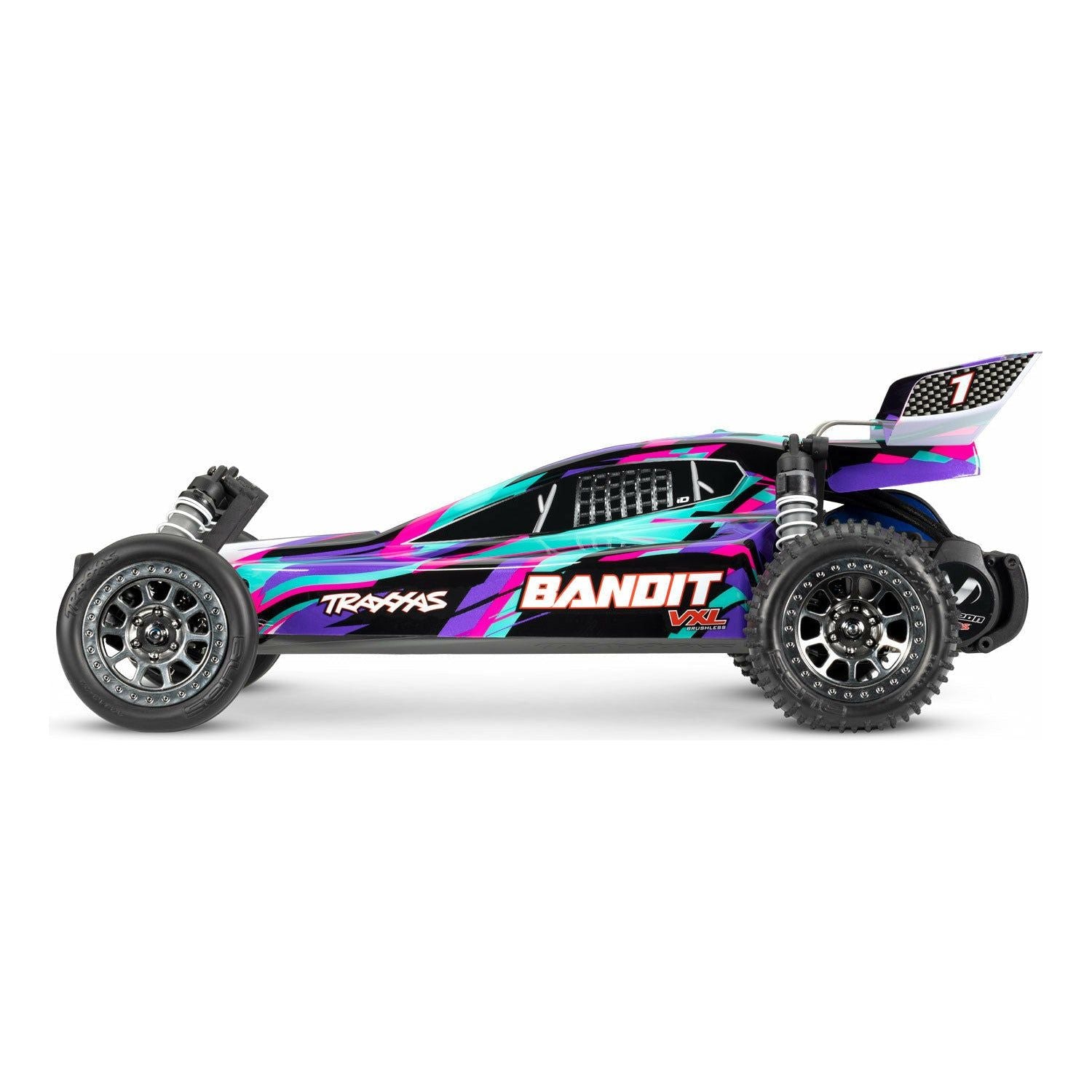 TRAXXAS 1/10 Bandit VXL Brushless RC Buggy RTR Magnum Gearbox Purple