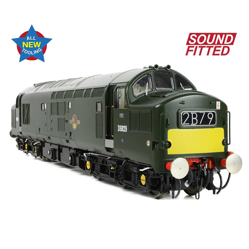 BRANCHLINE OO Class 37/0 Centre Headcode D6829 BR Green (Small Yellow Panels) DCC Sound Fitted