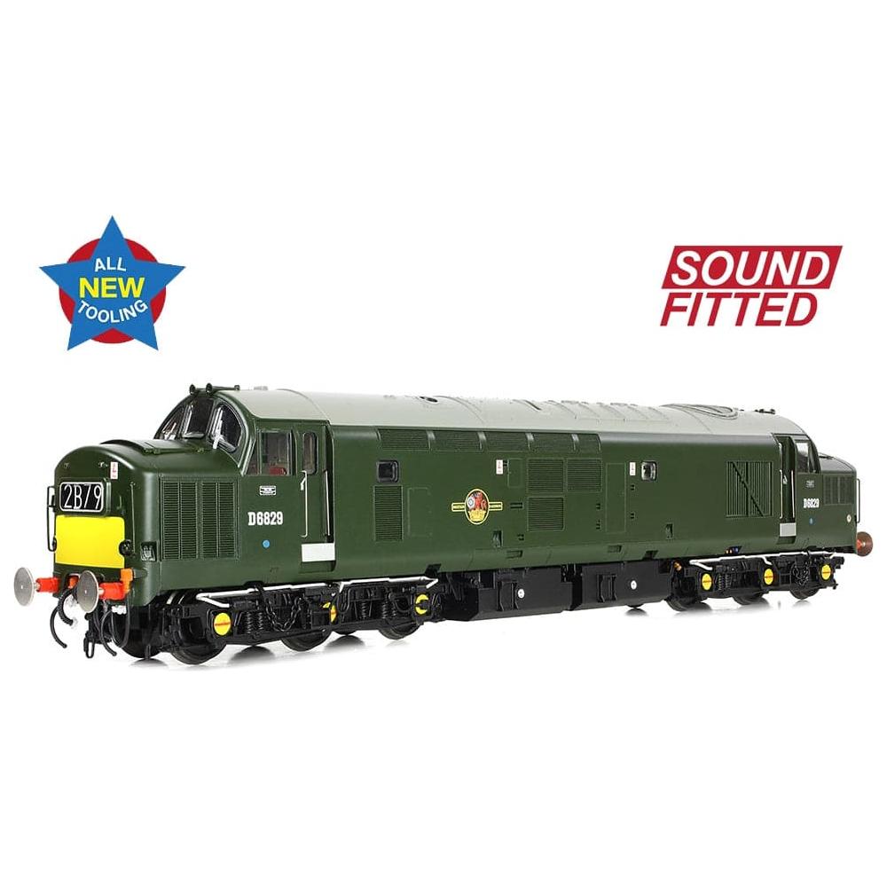 BRANCHLINE OO Class 37/0 Centre Headcode D6829 BR Green (Small Yellow Panels) DCC Sound Fitted