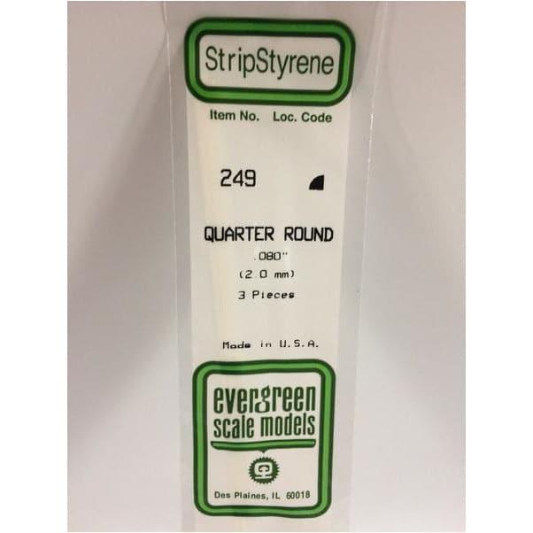 EVERGREEN 249 35cm Plastic Quarter Round .080 (3)