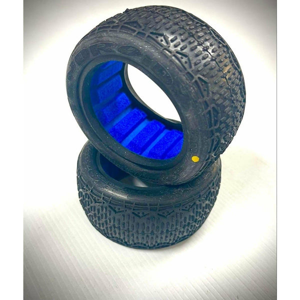 SWEEP Tendroid Rear Yellow 1/10 Buggy Tyres/Closed Cell Insert 2Pcs