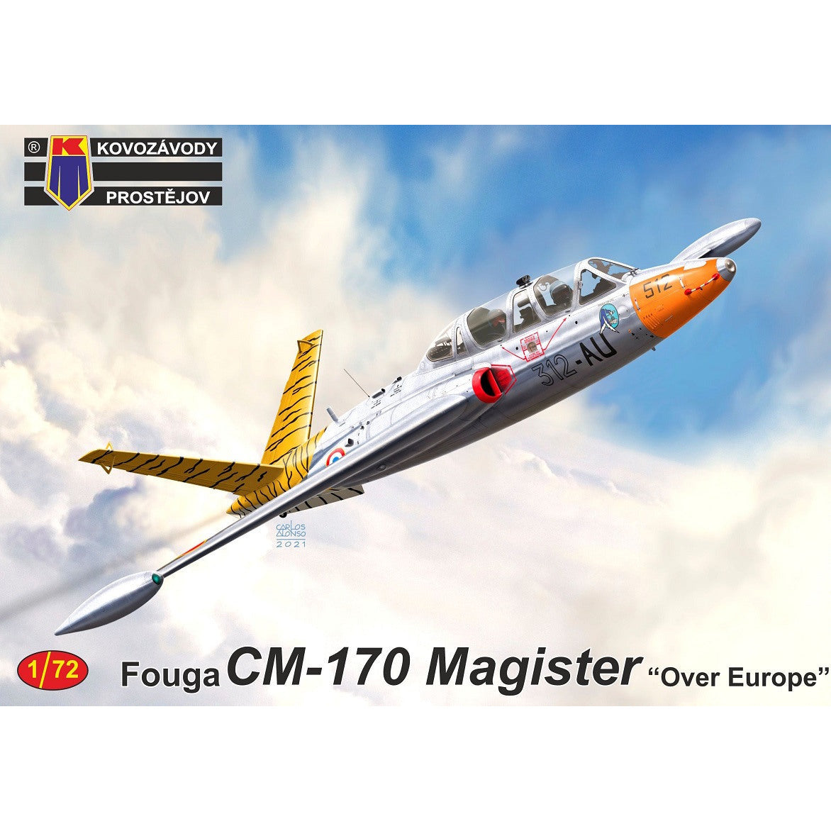KOVOZAVODY 1/72 Fouga CM-170 Magister "Over Europe