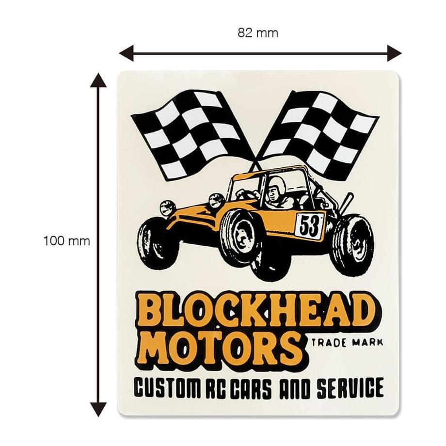 BLOCKHEAD MOTORS Racing Buggy Portrait Sticker