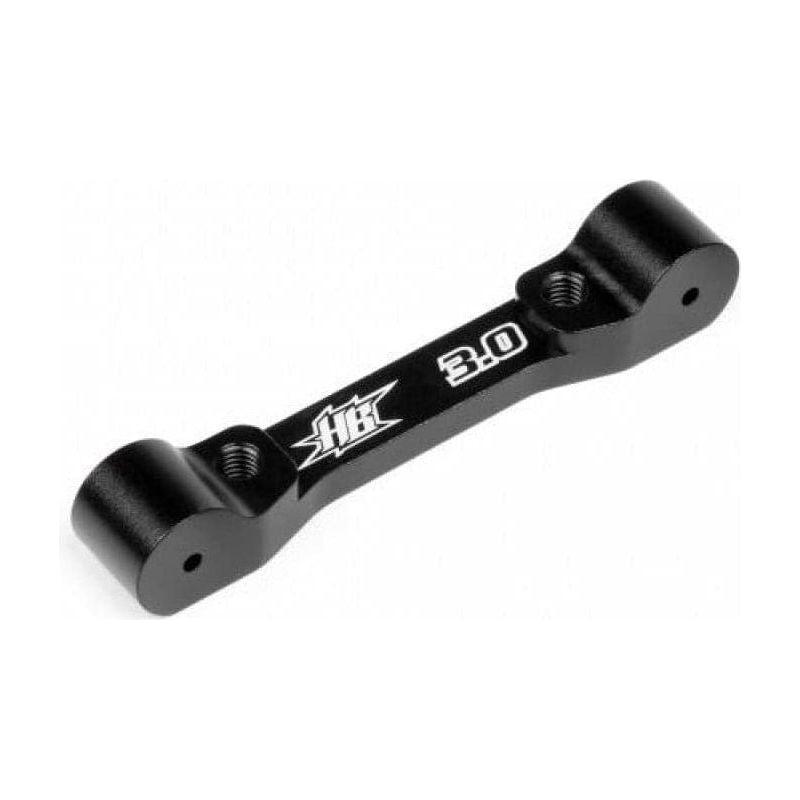 (Clearance Item) HB RACING Rear Suspension Block (Rear Side/3Deg/Black)