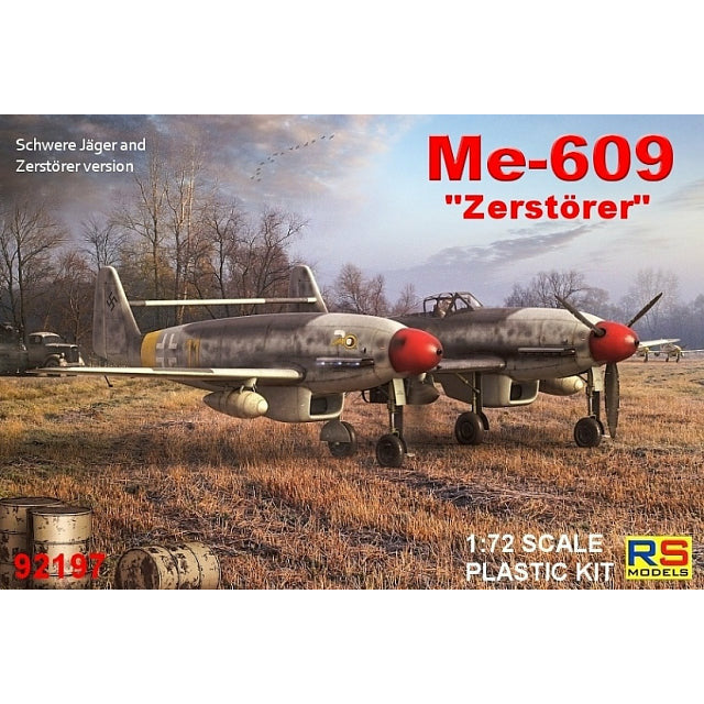 RS MODELS 1/72 Me-609 "Heavy Fighter Bomber" (3 Decal v. for Luftwaffe)