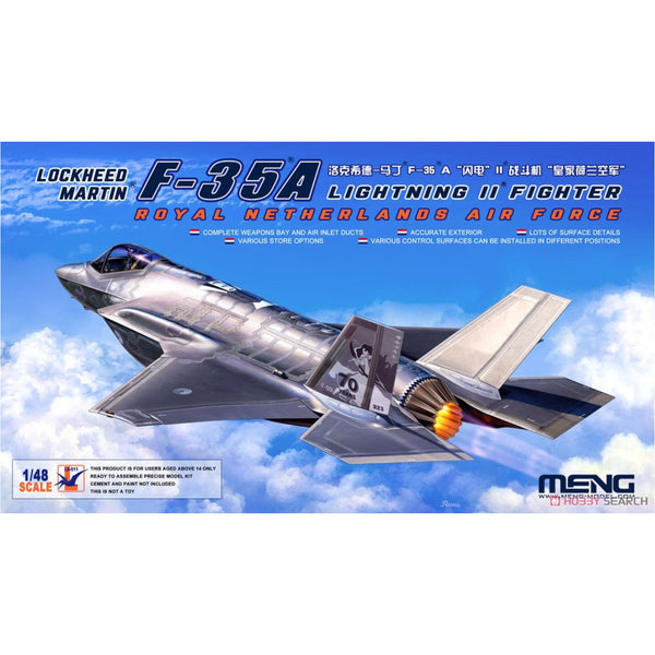 MENG 1/48 Lockheed Martin F-35A Lightning II Fighter RoyalNetherlands Air Force