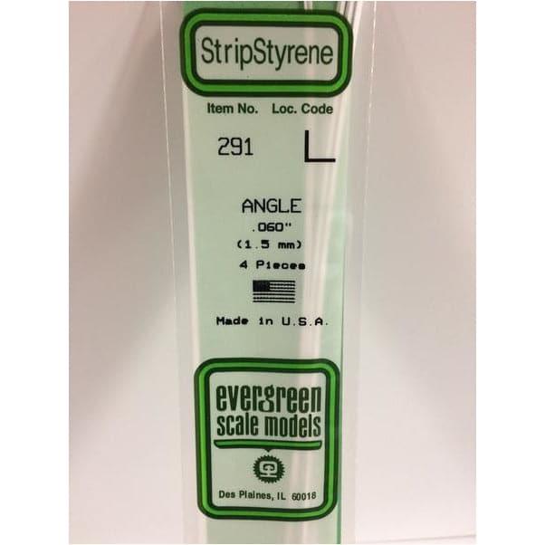 EVERGREEN 291 35cm Plastic Angle .060 (4)