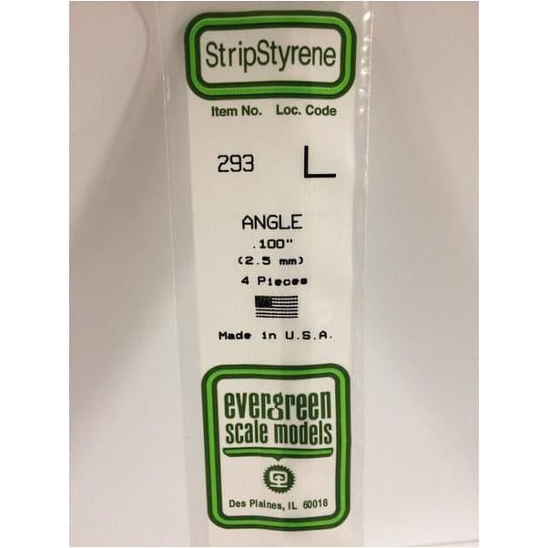 EVERGREEN 293 35cm Plastic Angle .100 (4)