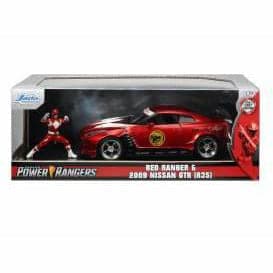 JADA 1/24 Red Ranger w/2009 Nissan GT-R Power Ranger Hollyw