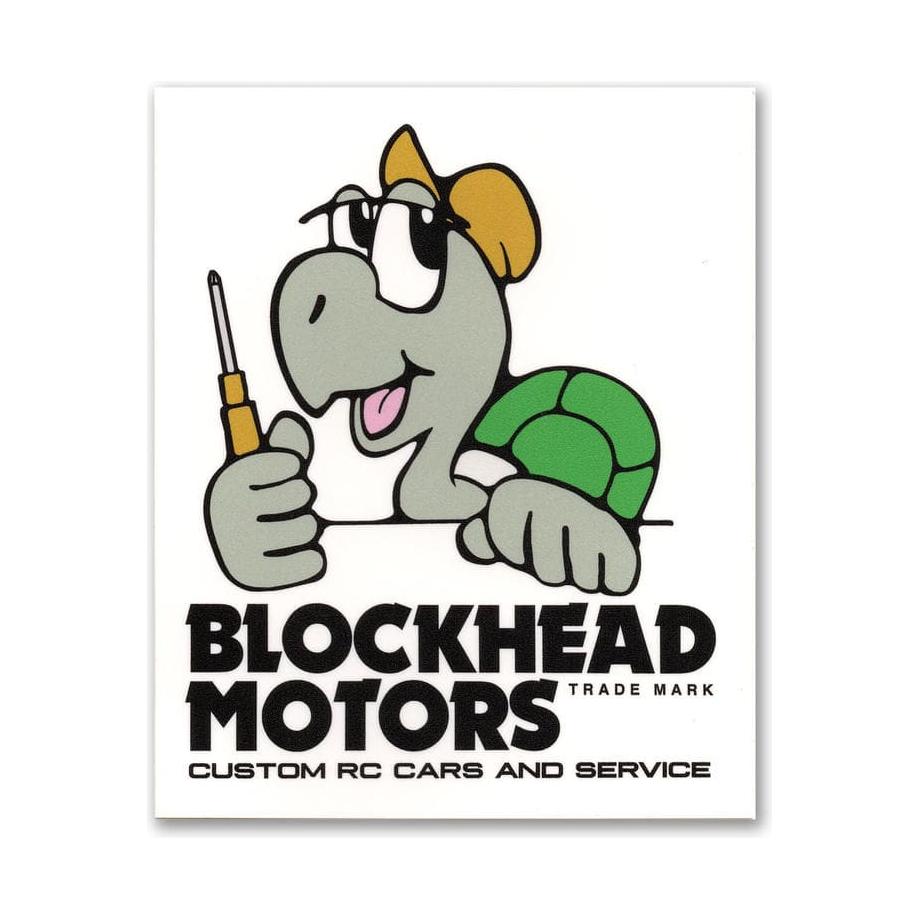 BLOCKHEAD MOTORS Comic Sticker