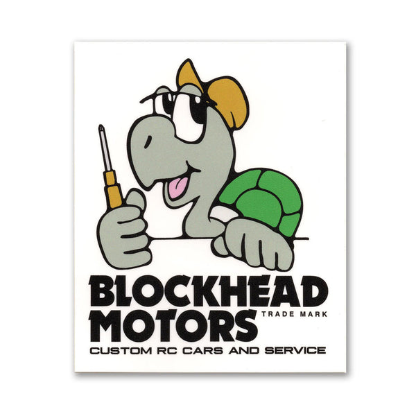 BLOCKHEAD MOTORS Comic Sticker