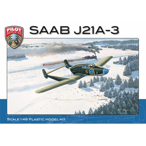 PILOT REPLICAS 1/48 SAAB J21A-3 incl PE Parts & Cartograf Decals