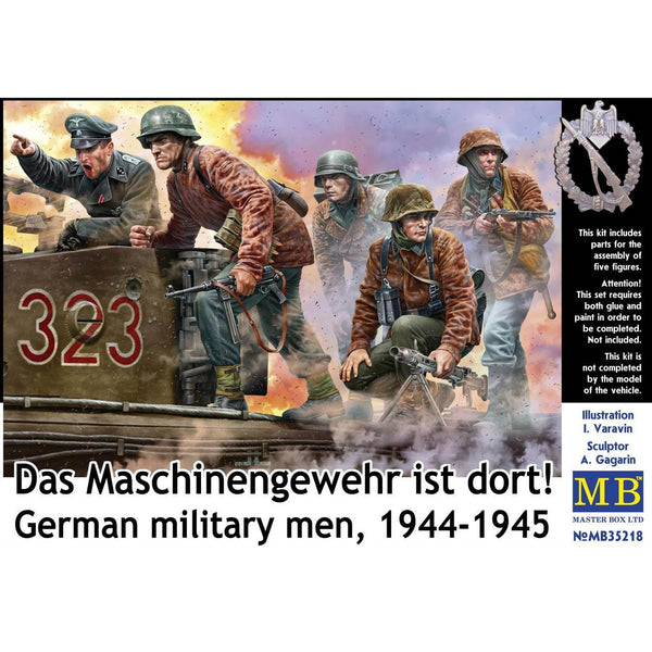 MASTER BOX 1/35 German Military Men, 1944-1945. Das Maschinengewehr Ist Dort!