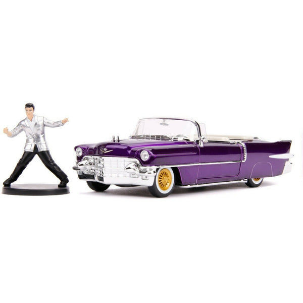 JADA 1/24 Elvis w/Purple 1956 Cadillac El Dorado