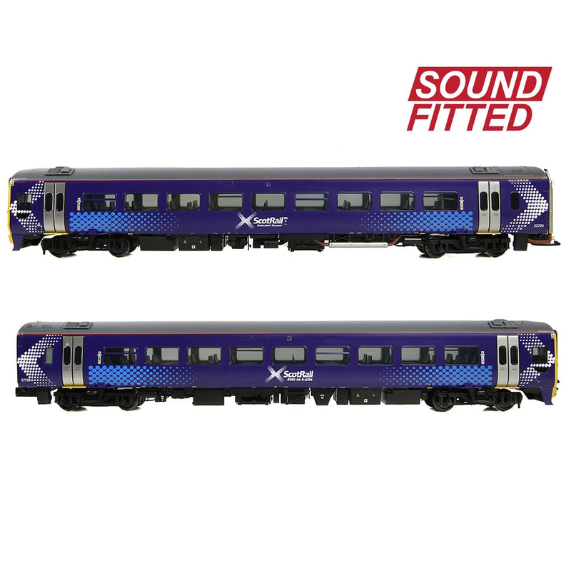 BRANCHLINE OO Class 158 2-Car DMU 158729 ScotRail Saltire DCC Sound Fitted