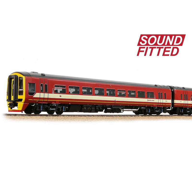 BRANCHLINE OO Class 158 2-Car DMU 158901 BR WYPTE Metro DCC Sound Fitted