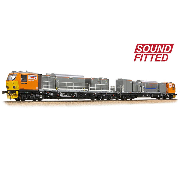 BRANCHLINE OO Windhoff MPV 2-Car Set Network Rail Orange DCC Sound Fitted