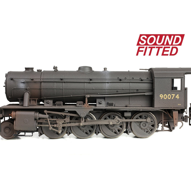BRANCHLINE OO WD Austerity 90074 BR Black (Late Crest) [W] DCC Sound Fitted