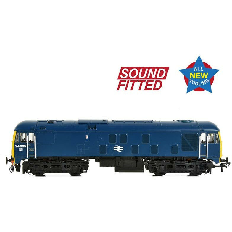 BRANCHLINE OO Class 24/0 24035 Disc Headcode BR Blue DCC Sound Fitted