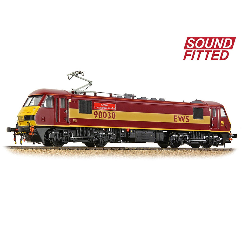 BRANCHLINE OO Class 90 90030 'Crewe Locomotive Works' EWS DCC Sound Fitted
