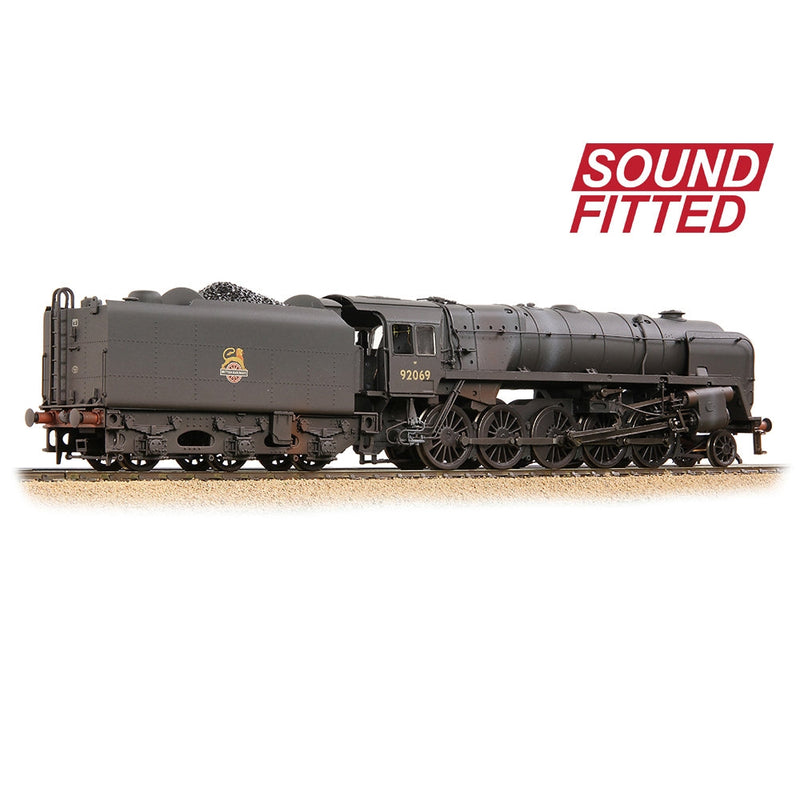 BRANCHLINE OO BR Standard 9F with BR1F Tender 92069 BR Black (Early Emblem)[W] DCC Sound Fitted