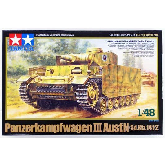 TAMIYA 1/48 German Panzerkampfwagen III Ausf.N(Sd.Kfz.141/2