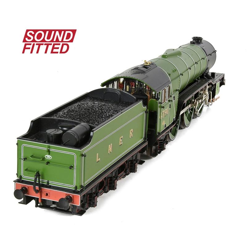 BRANCHLINE OO LNER V2 4791 LNER Lined Green (Original) DCC Sound Fitted