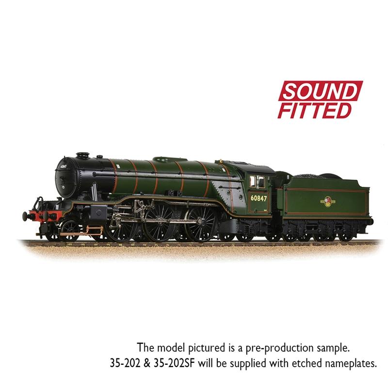 BRANCHLINE OO LNER V2 60847 'St Peter's School' BR Lined Green (Late Crest) DCC Sound Fitted