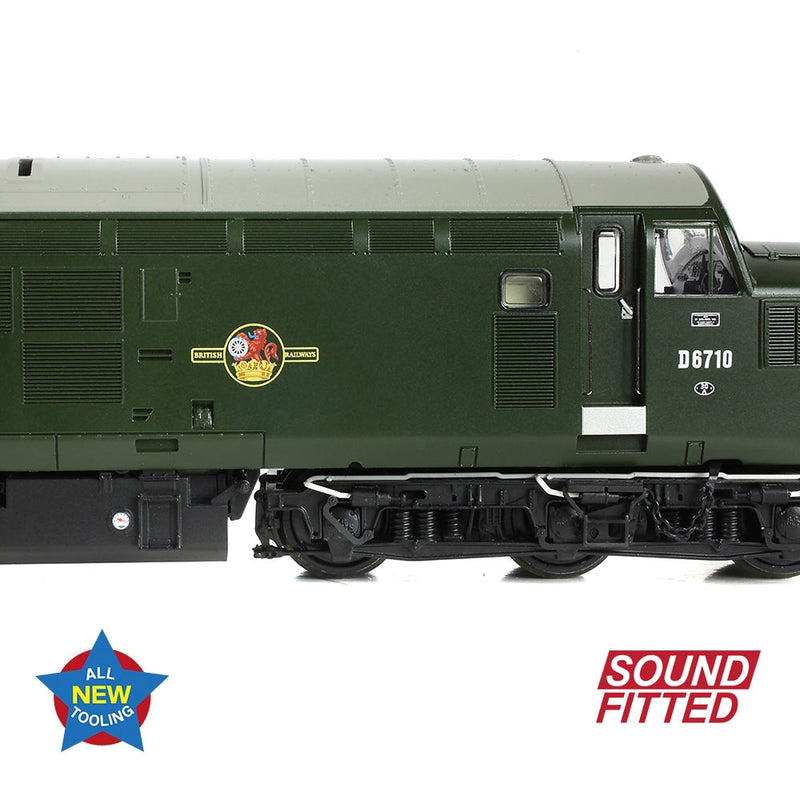 BRANCHLINE OO Class 37/0 Split Headcode D6710 BR Green (Late Crest) DCC Sound Fitted