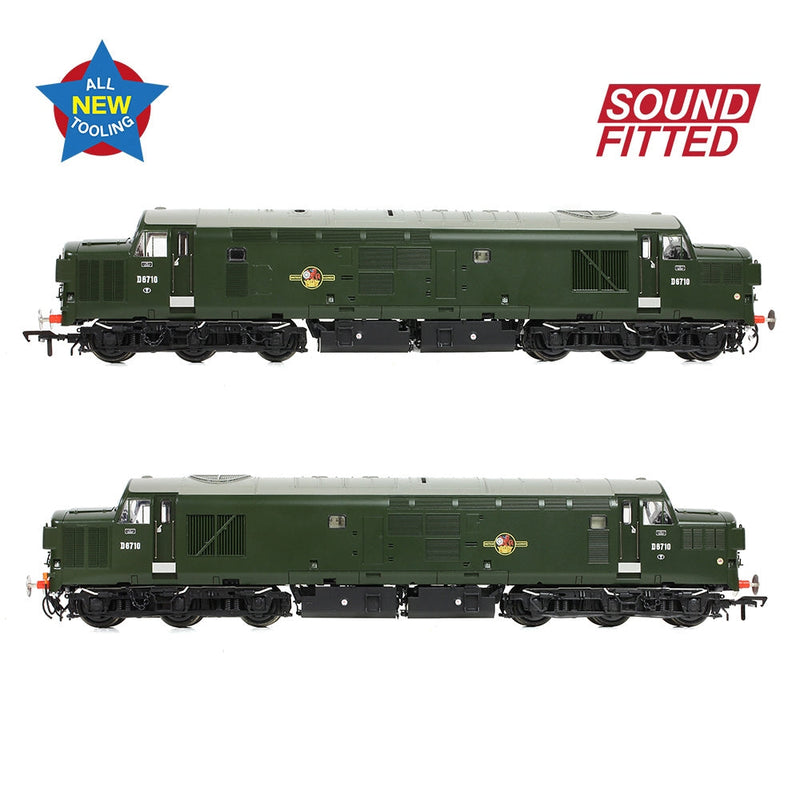 BRANCHLINE OO Class 37/0 Split Headcode D6710 BR Green (Late Crest) DCC Sound Fitted