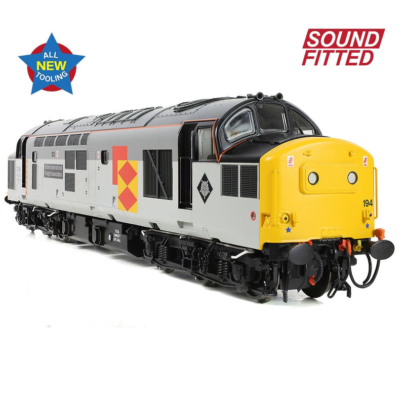 BRANCHLINE OO Class 37/0 Centre Headcode 37194 'British Int. Freight Assoc.' BR RF DCC Sound Fitted