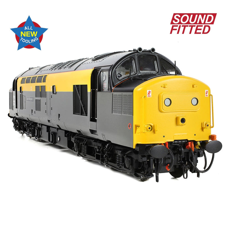 BRANCHLINE OO Class 37/0 Centre Headcode 37201 'St. Margaret' BR Eng. Grey & Yellow DCC Sound Fitted