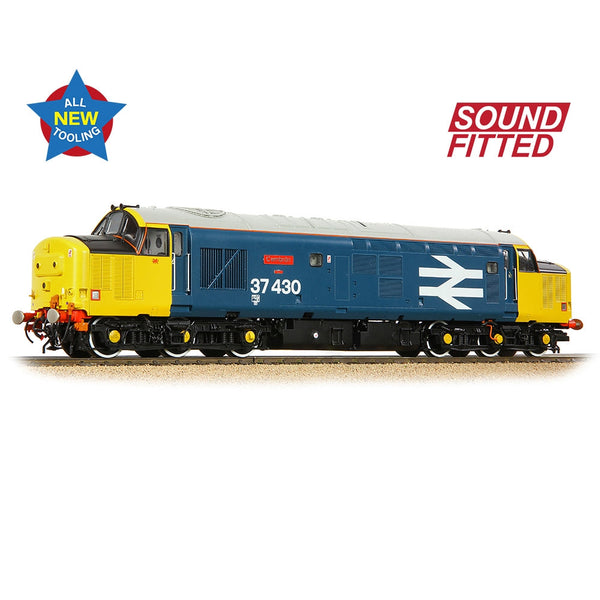 BRANCHLINE OO Class 37/4 Refurbished No. 37430 'Cwmbran' BR Blue Large Logo DCC Sound Fitted