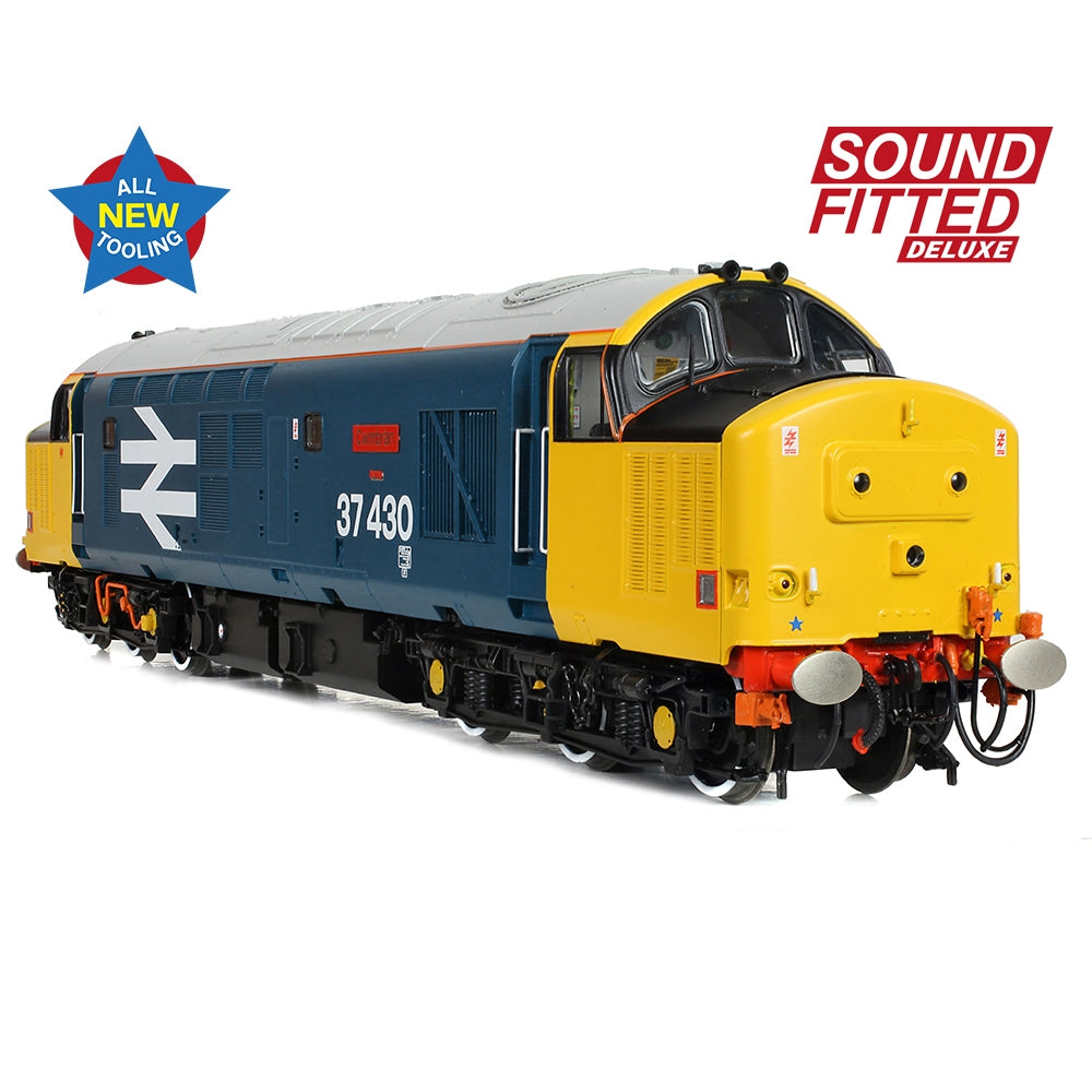 BRANCHLINE OO Class 37/4 Refurbished No. 37430 'Cwmbran' BR Blue Large Logo DCC Sound Fitted Deluxe