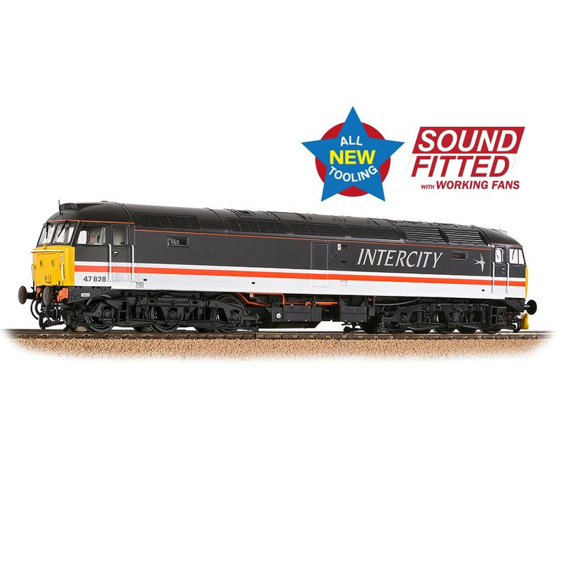 BRANCHLINE OO Class 47/4 47828 BR InterCity (Swallow) DCC Sound Fitted with Working Fans