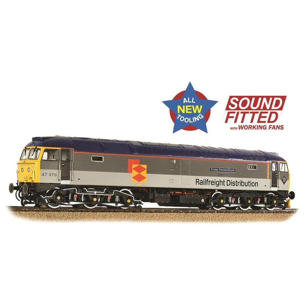 BRANCHLINE OO Class 47/3 47375 'Tinsley Traction Depot' BR RF Distribution European DCC Sound Fitted with Working Fans