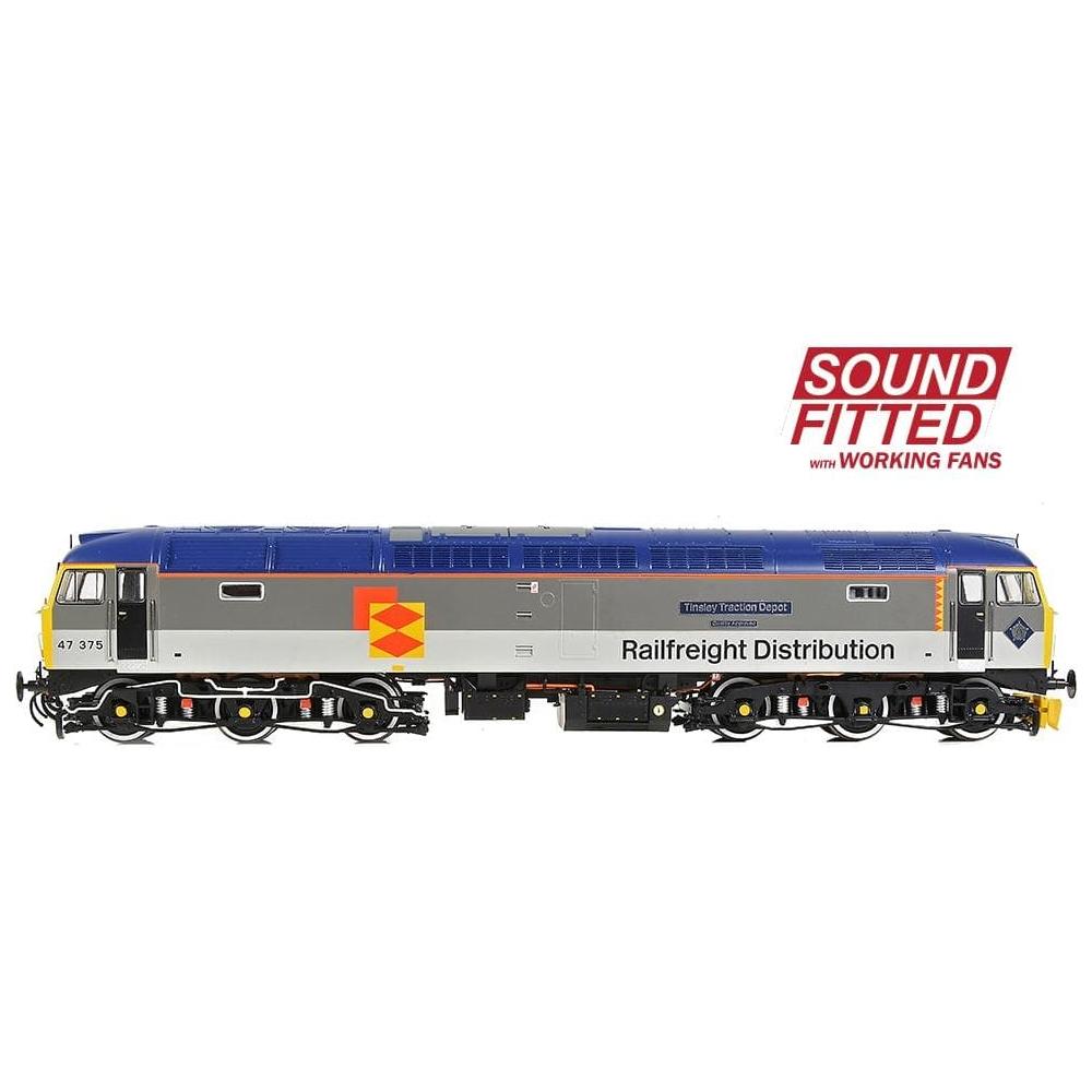BRANCHLINE OO Class 47/3 47375 'Tinsley Traction Depot' BR RF Distribution European DCC Sound Fitted with Working Fans