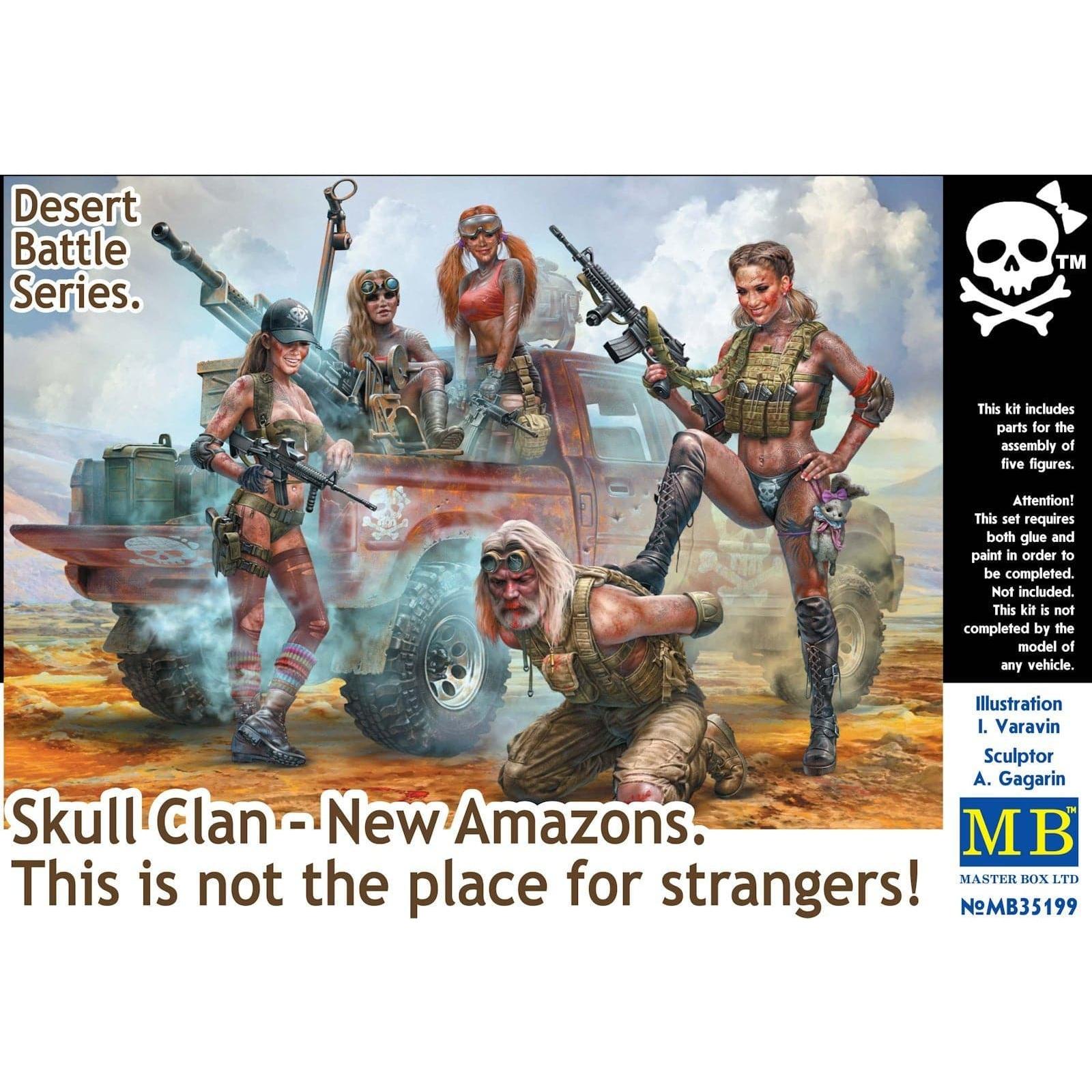 MASTER BOX 1/35 Desert Battle Series. Skull Clan - New Amazons. This is not the Place for Stangers!