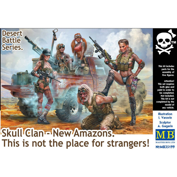 MASTER BOX 1/35 Desert Battle Series. Skull Clan - New Amazons. This is not the Place for Stangers!