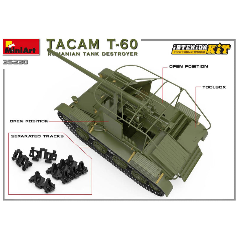 MINIART 1/35 Tacam T-60 Romanian Tank Destroyer Interior Kit